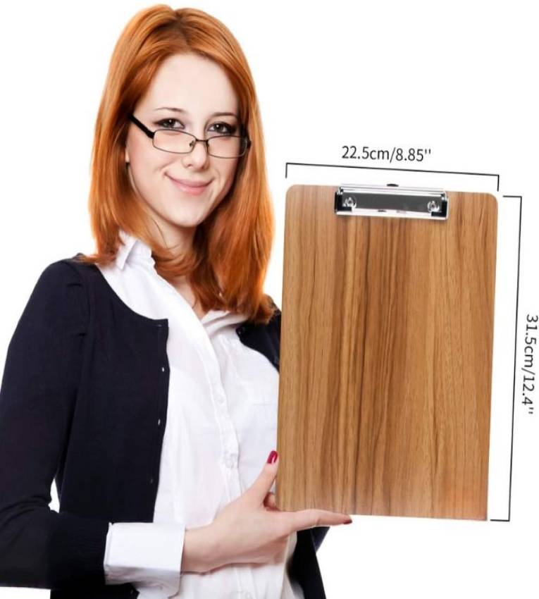 Bloc à Pince A4 en Bois – Support Robuste pour Prise de Notes et Organisation